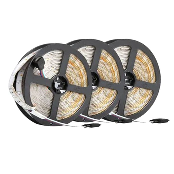 

15M 3528 SMD RGB LED Light Strip Remote Controller Non-Waterproof DC12V 60Leds/M Flexible Lighting Ribbon Tape US Plug