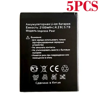

100% Original 5PCS 2100mAh Impress Pear Battery For Vertex Impress Pear Phone In stock New High Quality Battery+Tracking Number