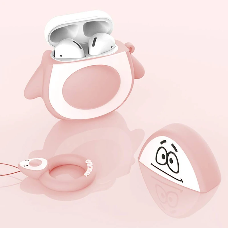Милый мультяшный беспроводной Чехол для наушников Apple AirPods 2 Силиконовый чехол