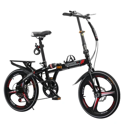 Бренд мужской BMX велосипед 20 дюймов графит для колес стальная рама мягкий-хвост дисковый тормоз складной Bicicleta детский Дамский велосипед - Цвет: 3 cutter black