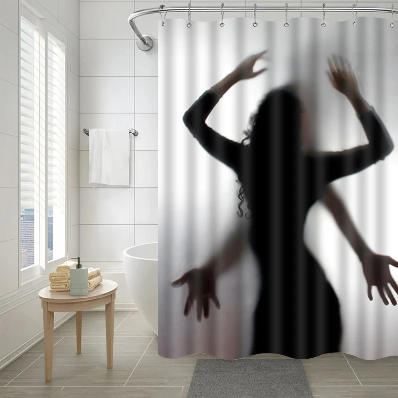 Halloween Polyester Shower Curtain Decoration Horror Bathroom Props Bloody Hands Pattern | Дом и сад