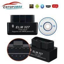 Супер Мини ELM327 V1.5 PIC18F25K80 Bluetooth OBD2 сканер ELM 327 версия 1,5 OBD2/OBDII для Android PC крутящий момент Автомобильный сканер кода