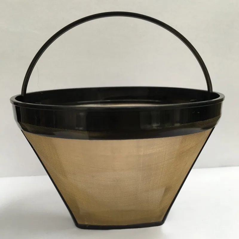 

Stainless Steel Coffee Filter For Coffee Machine Household Tea Strainer Gold Reusable