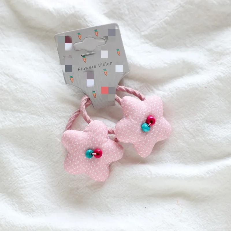 5 ring pink 2 шт./лот, милые детские заколки в горошек со звездами, заколки для волос, заколки для девочек, милые украшения, заколки для волос, Детские аксессуары для волос - Цвет: 5 ring pink