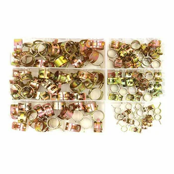

80 X Strong Spring Clips Hose Clamps For Holding Tight On Fuel/Vauum/Water Hose！