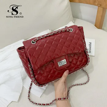

Women Bags Brand Handbag Luxury Small Crossbody Bags for Women 2019 Fashion High Quality Leather Messenger Bag Female Tote red