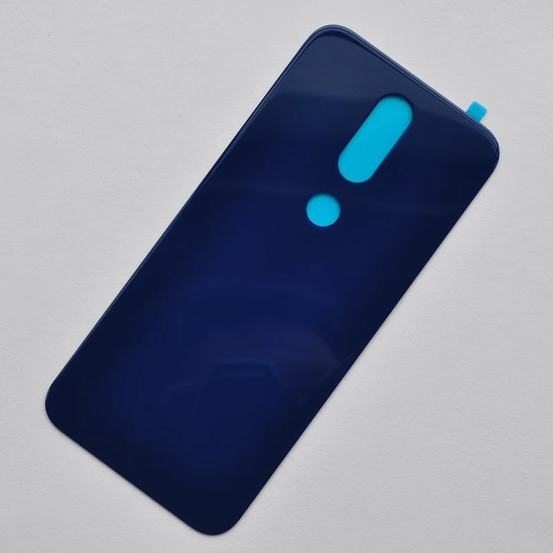 Для Nokia 4,2 TA-1184 TA-1133 TA-1149 TA-1150 TA-1157 Стекло Батарея задняя крышка Корпус задний чехол с логотипом - Цвет: blue