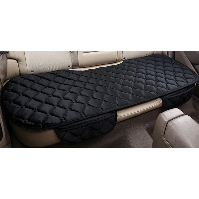 

Car Seat Covers Protector Mat Auto Rear Seat Cushion Fit Most Vehicles Non-slip Keep Warm Winter Plush Velvet Back Seat Pad