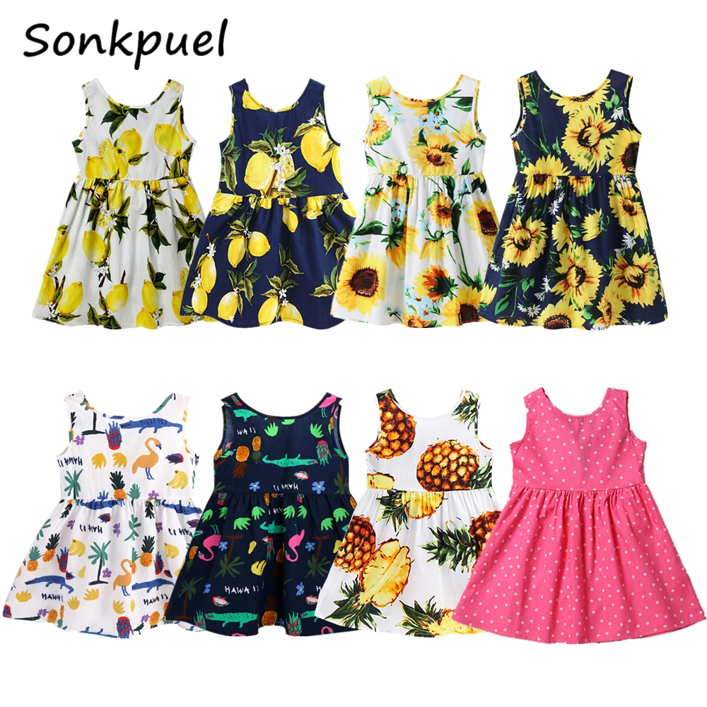 For Sale Kids Dresses Children Clothing Backless Birthday-Party Toddler Girl Cotton Fashion Sleeveless Zn7mzGBnzgX