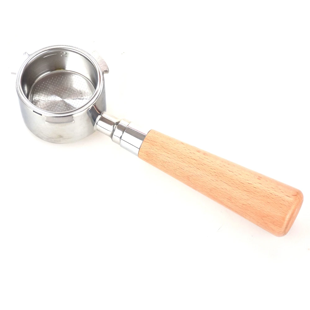 Ecocoffee 51MM 54MM Stainless Steel Bottomless Portafilter Barista Professional Espresso Coffee Machine Wood Handle Accessories | Дом и сад