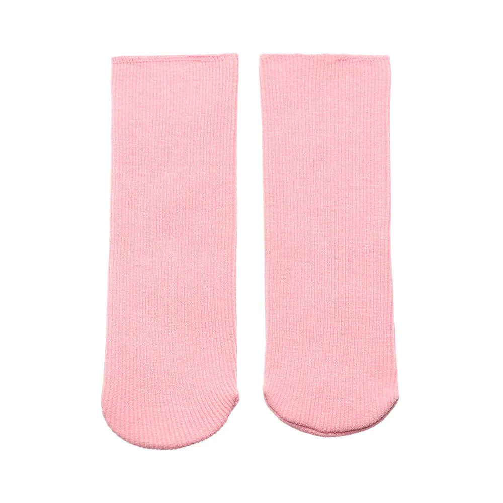 light pink Детские зимние теплые Плотные хлопковые носки детские теплые шерстяные зимние носки-тапочки кашемировые бесшовные мягкие удобные носки - Цвет: light pink