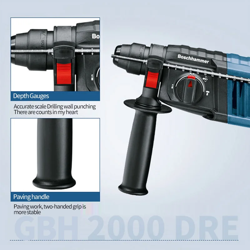 Bosch GBH2000RE/GBH2000DRE электрический молоток Ударная дрель два или три