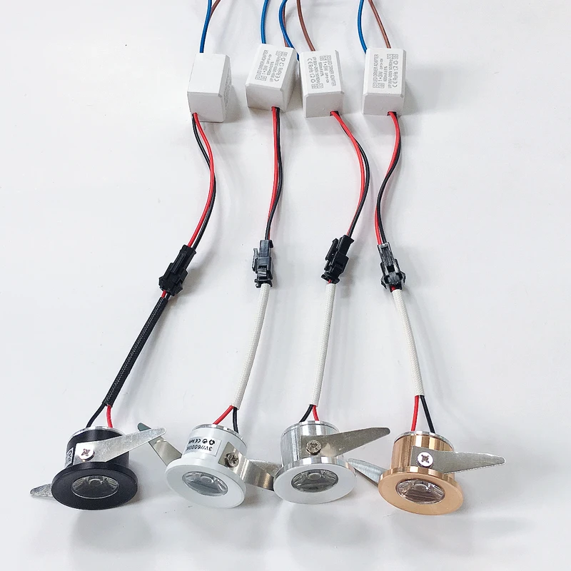 Dimmable LED Spotlights Led Ceiling Down Lights 1W 3W Light Bulbs for Cabinet Counter Showcase AC110V 220V led spotlight