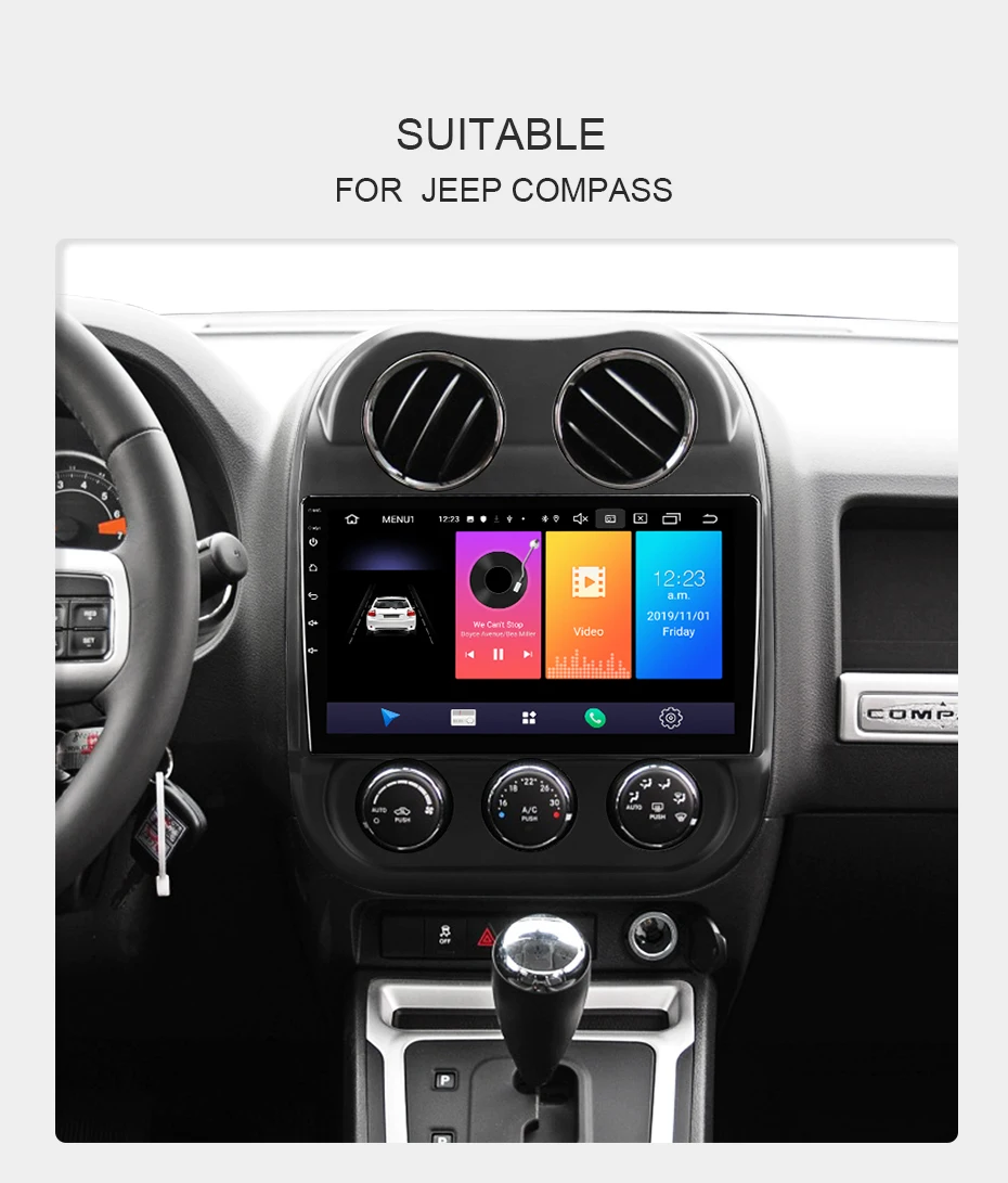 ISUDAR Автомагнитола для Jeep Compass 1 MK 2009- 2 din Android 9 Авторадио Мультимедиа gps DVR AHD камера ram 2 Гб rom 32 Гб USB FM