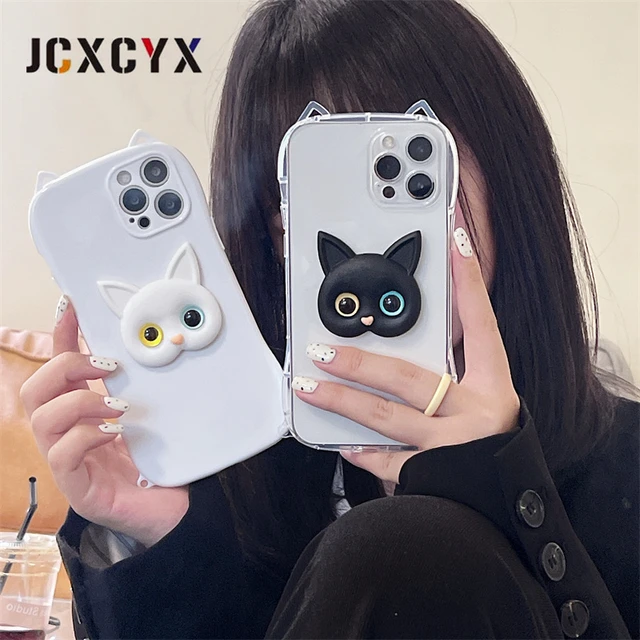 Silicone Phone Case Black Cat Phone Case For Iphone 14 13 12 11 Pro Max  Mini Xr Xs Max X 8 7 14 Plus Se 2020 Camera Lens Protector Soft Cover Luxury