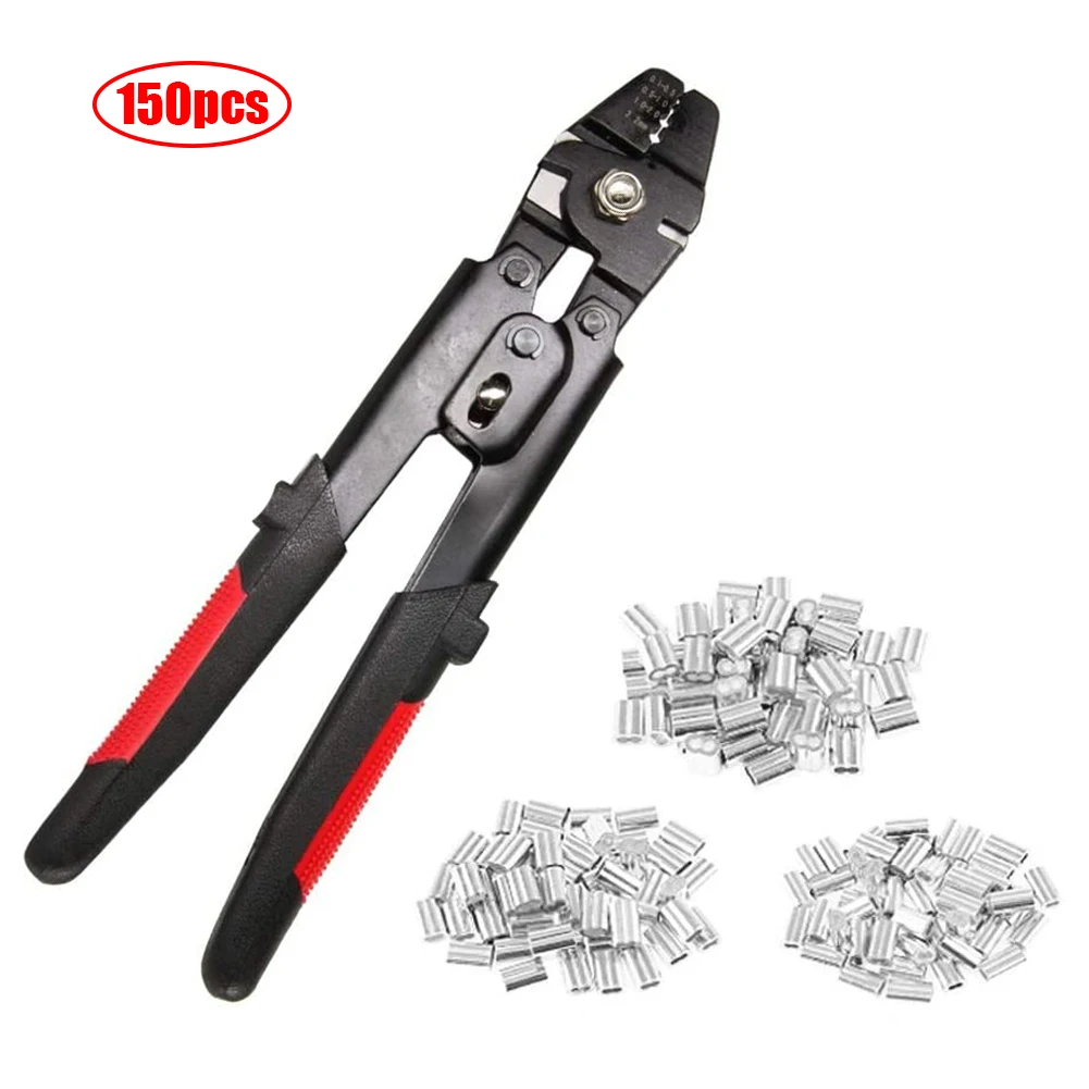 Wire Rope Crimping Pliers Crimper Hand Tools Set For Copper And Aluminum Oval Sleeves From 0.1mm-2.2mm | Инструменты