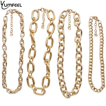 

Yumfeel New Metal Chain Necklace Statement Jewelry Punk Chain Jewelry Necklaces Women