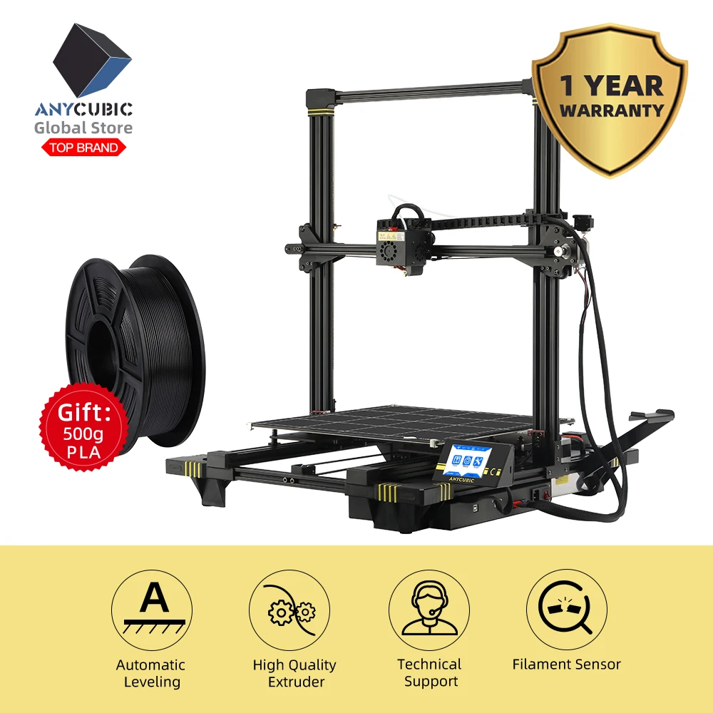 Anycubic 3D принтер anycubic Chiron 400*400*450 мм плюс большой размер печати 2019 печать DIY наборы FDM