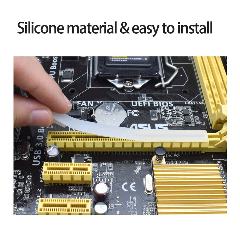 Pcie X16 Slot Dust Plug Silicone Interface Case Anti-dust Cover Dustproof Plug Prevent Oxidation Rust Desktop dust plug