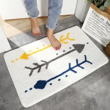 Современный нескользящий прочный коврик для входной двери, спальни, ванной, кухни, декоративный внутренний коврик, ковер, напольный коврик