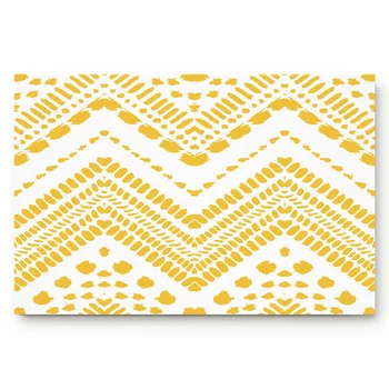 

Yellow Texture Pattern Simple Door Mats Bedroom Kitchen Bathroom Door Non-slip Mats