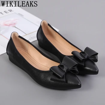

Ladies Flat Shoes Luxury Brand Women Nurse Shoes For Women Leather Shoes Women Korean Style Women Slip On Chaussures Femme Buty