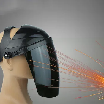

Portabe Welding Helmet Anti Splash Practical Protective Mask Tool Guard Full Face Electric Head-mounted Hat PC Safety Soldering