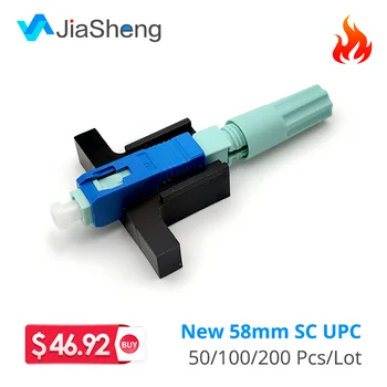 

UNIKIT New Model 58MM SC UPC Fast Connector Single-Mode Connector FTTH Tool Cold Connector Tool Fiber Optic Fast Connector