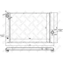 Радиатор системы охлаждения АКПП\ BMW E60/E61/E65/E66 03 STELLOX