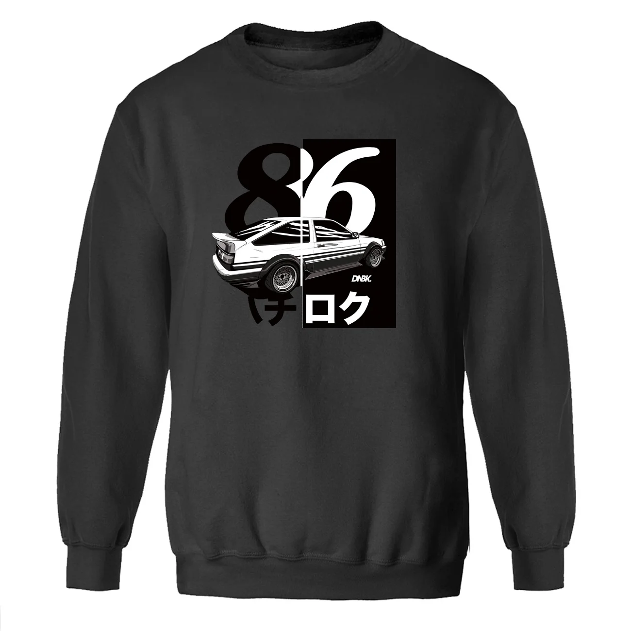 D толстовки Толстовка мужская японского аниме Harajuku Crewneck Толстовка зима осень круглый вырез Принт толстовки спортивная одежда - Цвет: black 6