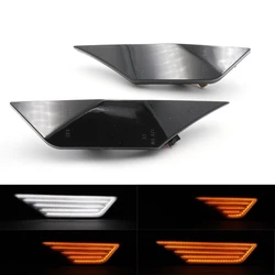 Niscarda 2 pçs âmbar dinâmico fluindo led lado marcador de luz para honda civic 2016 2017 2018 2019