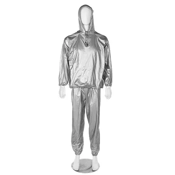 

Waterproof Hoodies Pullover Sports Suit Calories Burner PVC Sweat Sauna Suit Clothes
