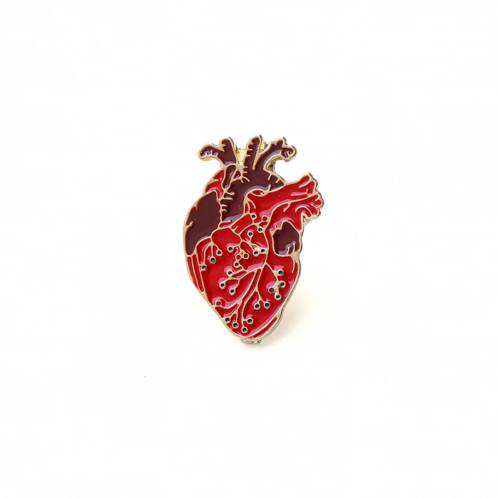 

DCARZZ Cute Heart Enamel Pin Badge Women Gift Brooch Nurse Doctor Medical Fashion Jewelry Red Hijab Pins Metal Christmas Brooch