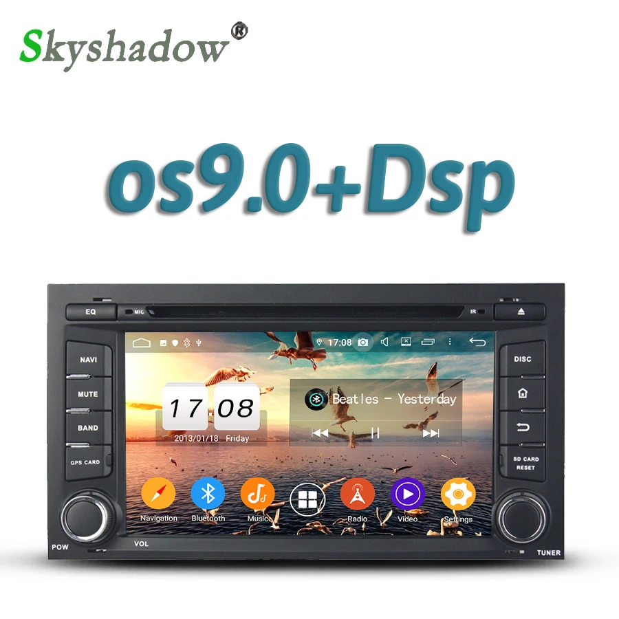 Автомобильный DVD плеер DSP IPS TDA7851 Android 10 4 Гб ОЗУ 8 Восьмиядерный 32 GPS карта RDS радио Wi