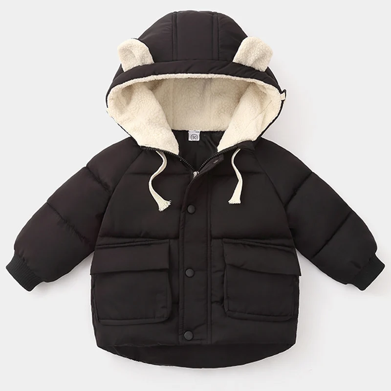 

2019 Autumn Winter Baby Girls Jacket For Girls Coat Kids Wool Warm Hooded Outerwear Children Clothes Infant Girls Coat 2 6 Years