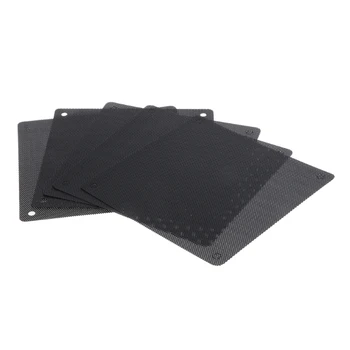 

5Pcs Computer Mesh PVC Case Fan Dust Filter Dustproof Cover Chassis Dust Cover