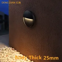 Открытый водонепроницаемый лестничный светильник Настенный ступенчатый светильник 5 Вт 3W Epistar светодиодный AC85-265V IP54 алюминиевый для забора коридора