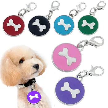 

Stainless Steel Paws Bones Anti-Lost Pet Cat Dog ID Tags Pet Collar Pendant Kitten Puppy Name Phone Address Tag