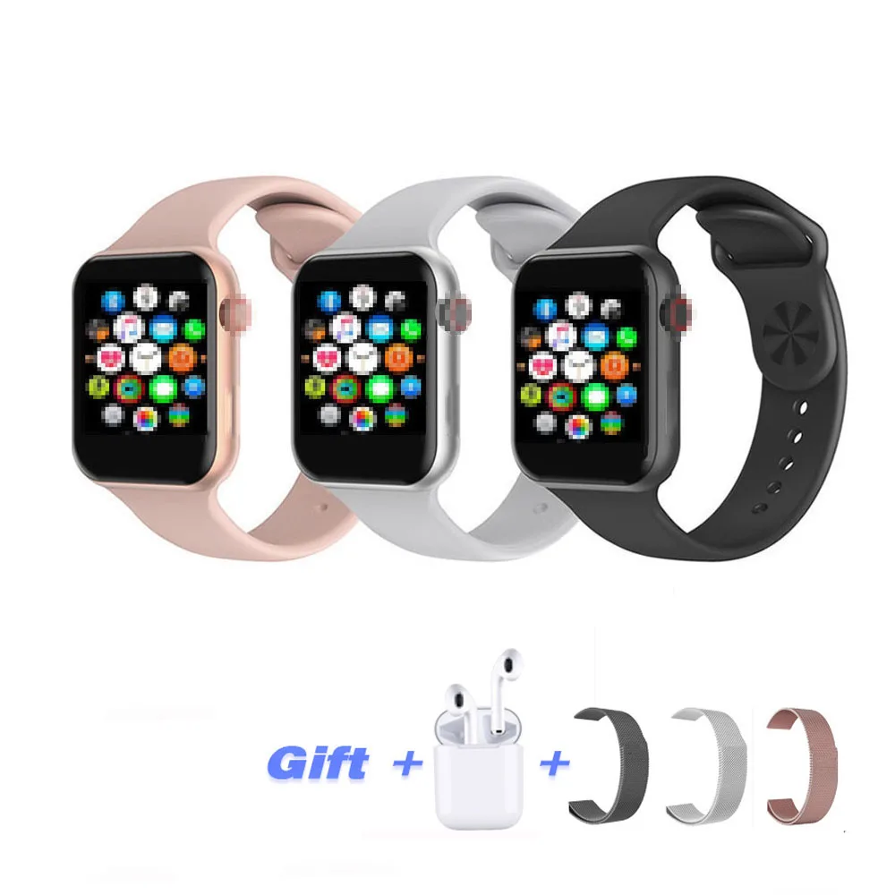 ThreewithEar 44 мм умные часы серии 5 40 мм IWo12 Lite Bluetooth часы ЭКГ кровяное давление фитнес часы SmartWatch IWO PK iwo8 12 для Apple iphone - Цвет: ThreewithEar