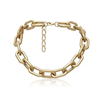 

2020 Vintage Chain Choker Necklace Women Punk Statement Necklace Gold Short Collar Clavicle Chain Fashion Jewelry Gift