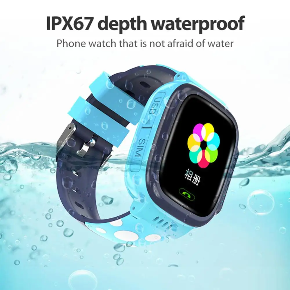 Y92 Smart Watch Kids Touch Screen WiFi Positioning Children's Watches SOS Call Location Anti-Lost Reminder Watch Children Clock