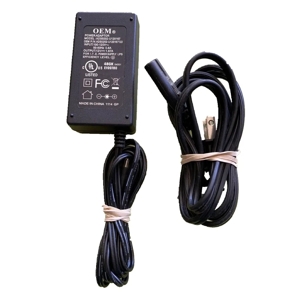 Genuine Cisco OEM ADS0202-U120167 AT&T U-Verse ISB7005 20W AC Adapter 12V  1.67A