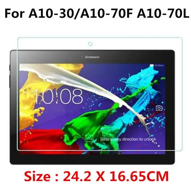 Tempered Glass For Lenovo Tab 2 A10-70 A10-70F A10-70L A10-30 A10-30F X30F A10-80 A7600 10.1 Tablet Screen Protector Film - Цвет: For A10-30 X30F 103F