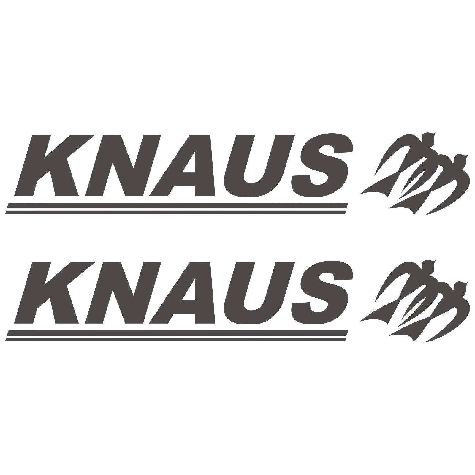 

For 2Pcs KNAUS 95cm x 17cm adesivi sticker camper caravan