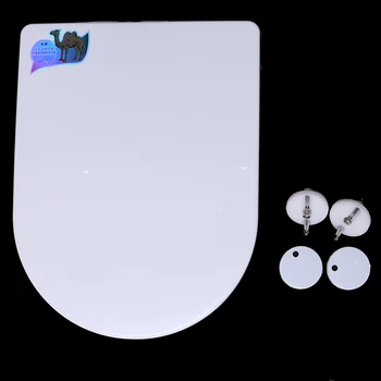 

1PCS Thicken Toilet Seat Lid Cover WC Replace Supplies Toilet Lid Oval Universal Slow Soft Close Bathroom Easy Clean