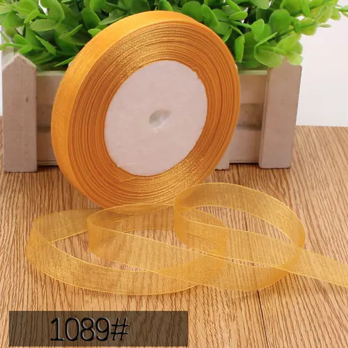 Elegant 45m Organza Satin Ribbon Roll for DIY Crafting and Gift Decoration
