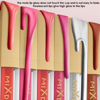 

6pcs Velvet Matte Lip Gloss Set Waterproof Non-stick Cup Long-lasting Easy To Wear Highlighter Liquid Lipstick