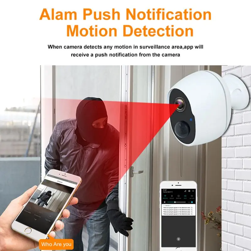 

Low Power Wireless network Camera Outdoor iP66 Waterproof HD 1080P WIFI Wireless Surveillance Camera