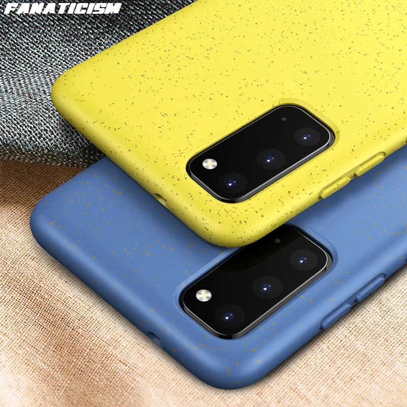 US $310.00 200pcs Environmental Friendly Case For Samsung Galaxy A10E A20E A40 A50s A10 M10 Wheat Straw Soft TPU Candy Color Phone Cover
