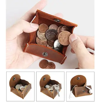 

Unisex PU Leather Pouch Change Coin Mini Purse ID Credit Card Holder Case Bag